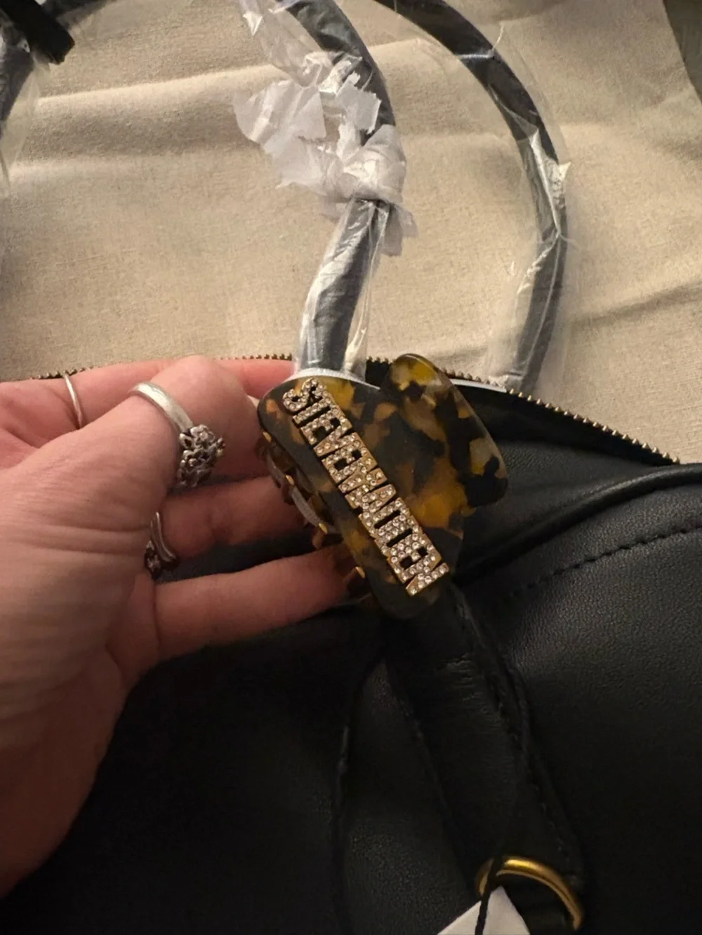 Steve Madden BNIB Black Leather Bag - Picture 10 of 12